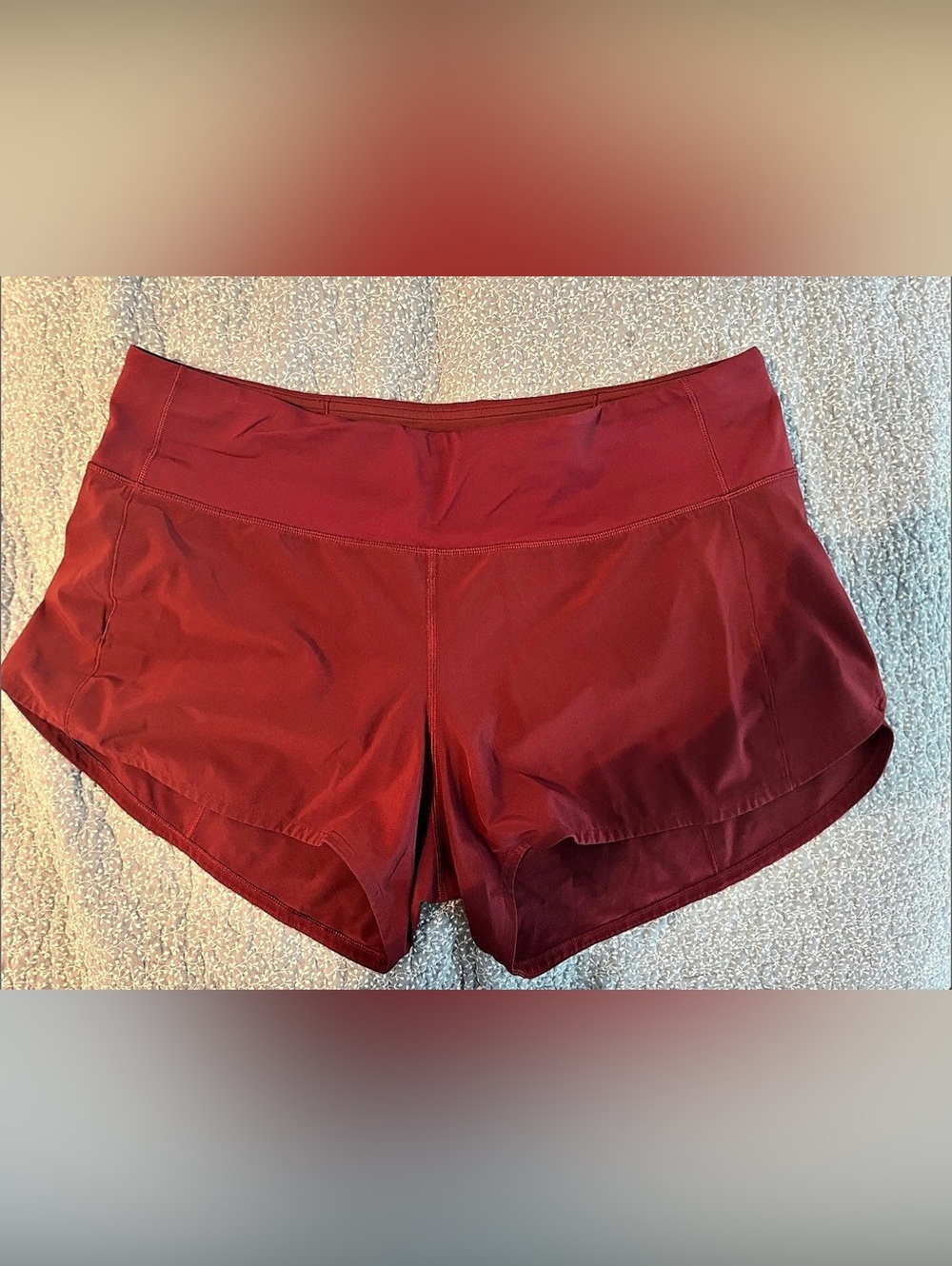 lululemon Red Speed Up Short 4” Size 10 Tall